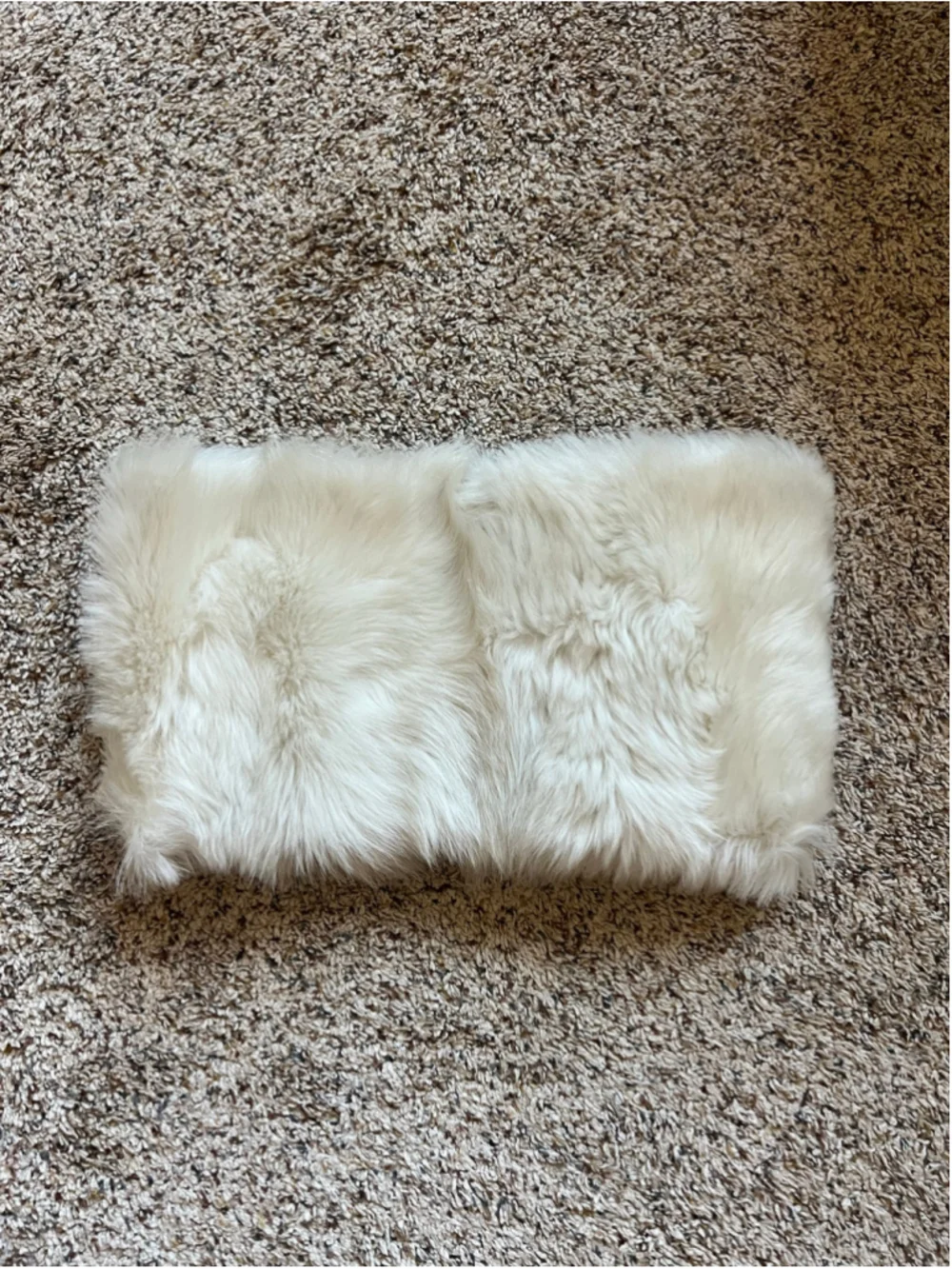 Women's Lapeco Fur Scarf Off White Italian Luxury Fourier